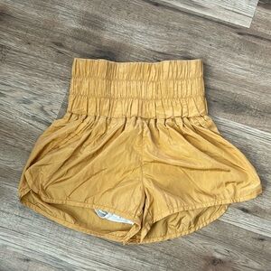 The way home free people movement shorts in honey mallow.